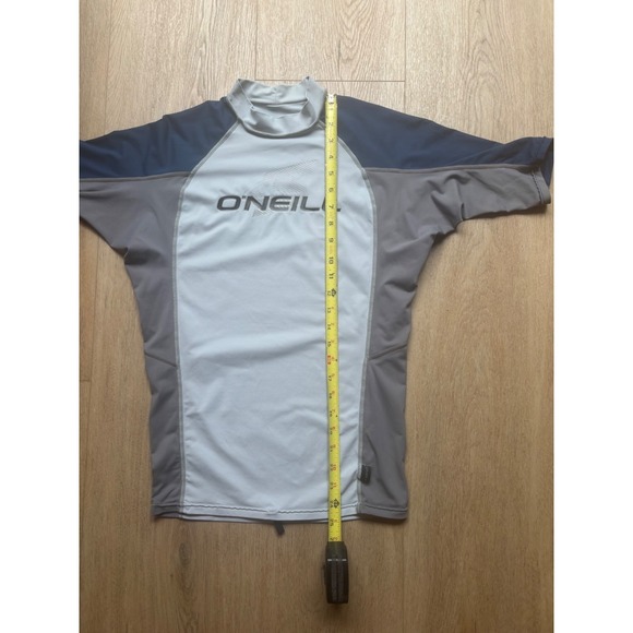 O'Neill Surf Skins 6oz Rash Guard-Blue-Grey- UV 50+ Size L - Picture 7 of 8